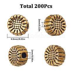 200 шт. бусины из сплава в тибетском стиле&nbsp;PALLOY-SC0004-20AG