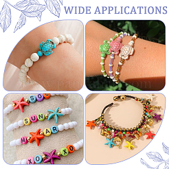 4 нити 4 стилей синтетические бирюзовые окрашенные нити&nbsp;TURQ-SC0001-12