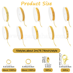 Комплекты латунных цепей&nbsp;DIY-YW0017-81