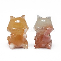 Украшение дисплея скульптуры агата вишневого цвета&nbsp;G-F719-50