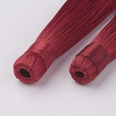 Нейлон кисточки большие украшения кулон&nbsp;HJEW-G010-B02-1