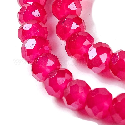 Запекание гальванических нитей стеклянных бусин DGLA-A039-J8mm-B21-1