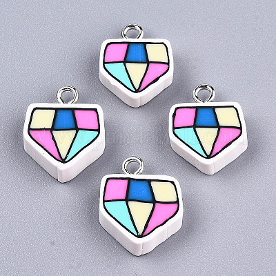 Полимерной глины ручной работы подвески&nbsp;LS-CLAY-T016-77-1