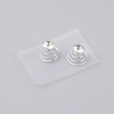 Спиральные заколки для волос из сплава аксессуары для волос из сплава&nbsp;OHAR-WH0019-09-1