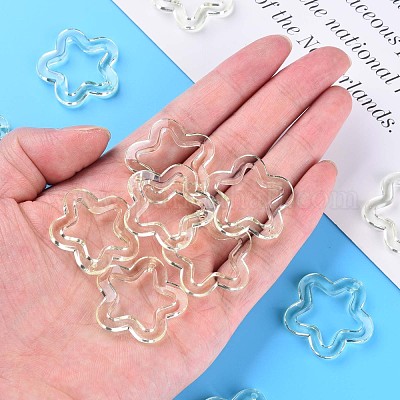 Прозрачные акриловые бусины&nbsp;MACR-S373-24-B09-1