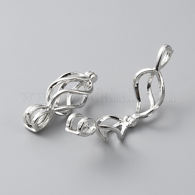 Полые медные Locket подвески&nbsp;FIND-WH0416-96-1