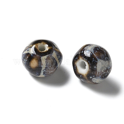 Фарфоровые бусины ручной работы&nbsp;PORC-L080-H19-1