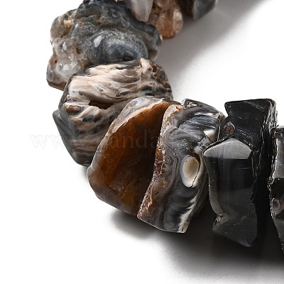 Природные агата самородки постепенные бисер пряди&nbsp;G-H001-50-1