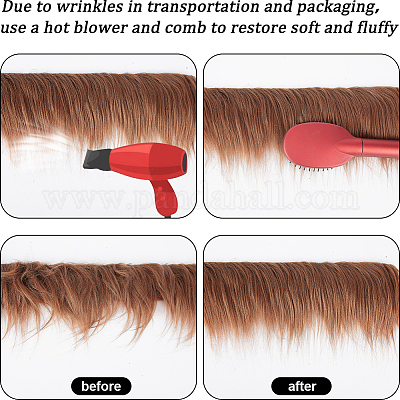 Костюм бороды гнома из искусственной шерсти OCOR-WH0078-101C-1