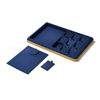 Подставки для дисплея ожерелья из искусственной кожи с 10 слотом VBOX-C003-10B-1