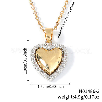 Стильные латунные подвески с микропаве из прозрачных кубических цирконий для повседневного ношения EA0793-1-1