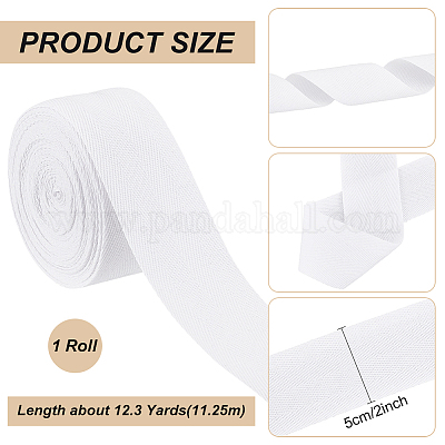 Широкая лента из хлопкового твила&nbsp;OCOR-WH0086-83-1