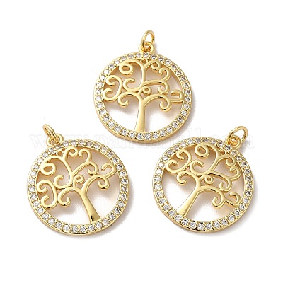 Покрытие стойки латунь микропаве прозрачные подвески из кубического циркония KK-F853-09G-1