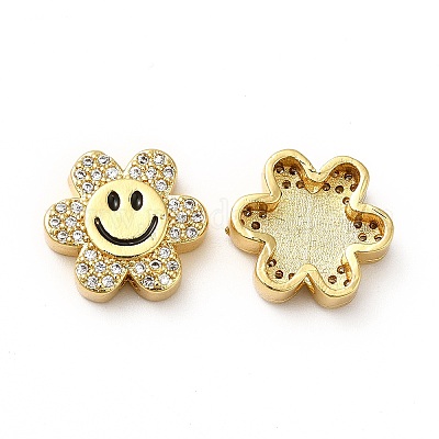 Стойки обшивки латунь кубического циркония бусы KK-M232-01G-A-1