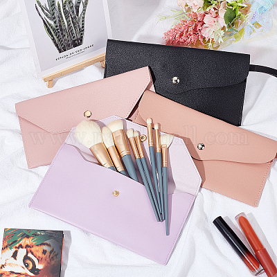 4 шт. 4-цветная переносная сумка для кистей для макияжа из искусственной кожи&nbsp;AJEW-GA0004-45-1