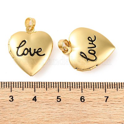 Кулон-медальон из латуни с покрытием стойки KK-H486-15G-1