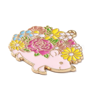 Золотили эмали сплава подвески&nbsp;ENAM-Q504-01G-1