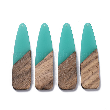 Большие подвески из смолы и ореха&nbsp;RESI-S358-98J-1