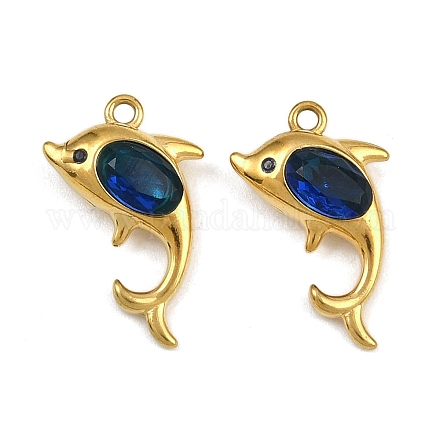 Подвески из нержавеющей стали 304 со стразами STAS-H242-05G-04-1