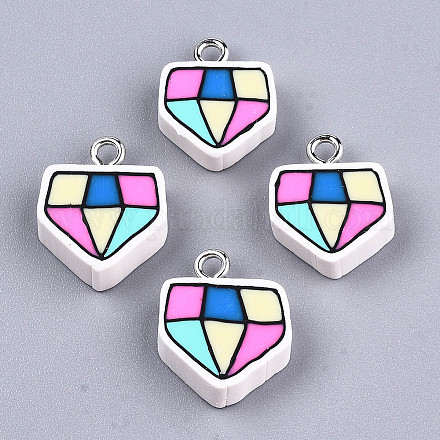 Полимерной глины ручной работы подвески&nbsp;LS-CLAY-T016-77-1