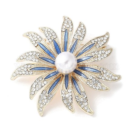 Броши из сплава подсолнечника со стразами для одежды рюкзака&nbsp;LS-JEWB-F038-02LG-1