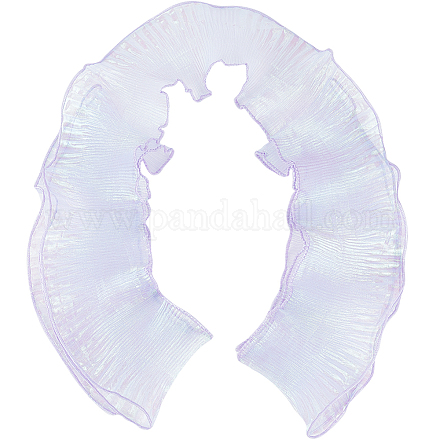 10 ярд ленты цвета русалки из полиэстера со складками и кружевной отделкой&nbsp;DIY-WH0419-43D-1