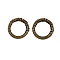 Tibetan Style Alloy Linking Rings, Rings, Antique Bronze, 13x2mm, Hole: 9mm