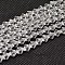 Imitate Austrian Crystal Bicone Glass Beads Strands, Grade AA, Faceted, Clear, 3.5~3.8x3.5mm, Hole: 0.8mm, about about 107~110pcs/strand, 32.5~34cm