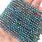 Transparent Electroplate Glass Beads Strands, Full Rainbow Plated, Faceted, Bicone, Dark Sea Green, 3.5~3.8x3.2mm, Hole: 0.8mm, about 107~110pcs/strand, 32.5~34cm