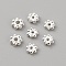 925 Sterling Silver Spacer Beads, Granulated Beads, for Jewelry Making Accessories, Silver, 4x1.5mm, Hole: 0.7mm