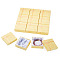 Cardboard Bracelet Boxes, for Bracelet & Bangle, Square, Light Goldenrod Yellow, 9.2x9.2x2.1cm