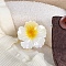 Two Tone Plastic Claw Hair Clips, Flower, Gold, 77x77mm