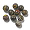 Handmade Lampwork Beads, Round, Olive Drab, 20mm, Hole: 4mm