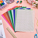 10 шт. 10-х цветные пластиковые листы холста для вышивки&nbsp;DIY-AR0004-72-4