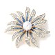 Броши из сплава подсолнечника со стразами для одежды рюкзака&nbsp;LS-JEWB-F038-02LG-1