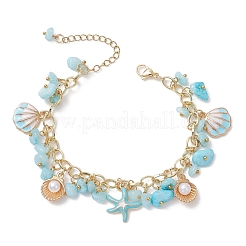 Браслеты из бусин из натурального белого нефрита&nbsp;BJEW-JB13155-01