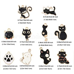 20шт 10 стиля подвески из сплава с эмалью&nbsp;ENAM-FP0003-15