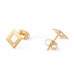 201 фурнитура для сережек-гвоздиков из нержавеющей стали с отверстием&nbsp;EJEW-A071-27G