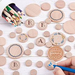 2 пакетик буковых деревянных круглых деталей&nbsp;WOOD-NB0002-77