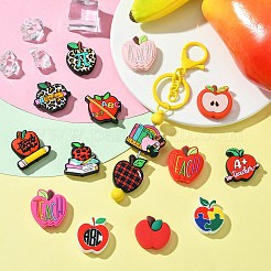 16шт 16 стиля яблоко силиконовые фокусные бусины&nbsp;SIL-CJ0002-24