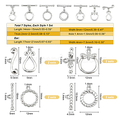 8 комплект латунных застежек-тоглов&nbsp;KK-PH0001-89
