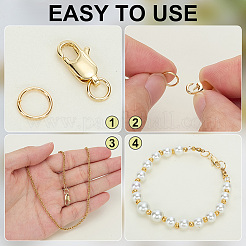 20 шт. латунные застежки-лобстеры&nbsp;KK-ME0003-50