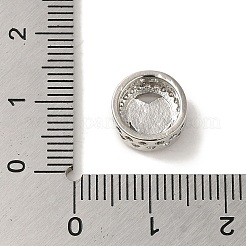 Покрытие стойки латунное микропаве прозрачный кубический цирконий с эмалированными бусинами&nbsp;KK-P267-17P