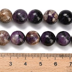 Естественно чароитовыми бисер пряди G-G300-A01-10mm