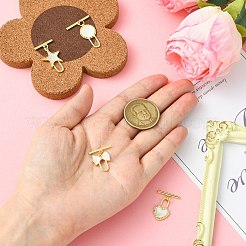 4 шт. 4-х стилевые латунные застежки-тоглы&nbsp;KK-CJ0003-53