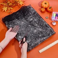 Полиэстеровая ткань с узором паутины&nbsp;DIY-WH0671-114