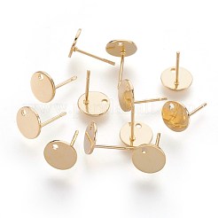 Фурнитура для сережек-гвоздиков из нержавеющей стали 304&nbsp;STAS-F188-02G