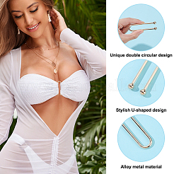 Зажимы для бикини из сплава 10 шт.&nbsp;FIND-NB0006-83G