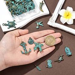 50шт 10 стиля подвески из сплава в тибетском стиле FIND-CJ0004-28