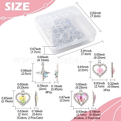 7 стиль подвески из платинового сплава стекла&nbsp;FIND-FS0003-71